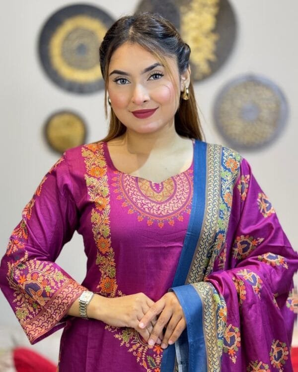 Sitahar Cotton Purple Code JK009
