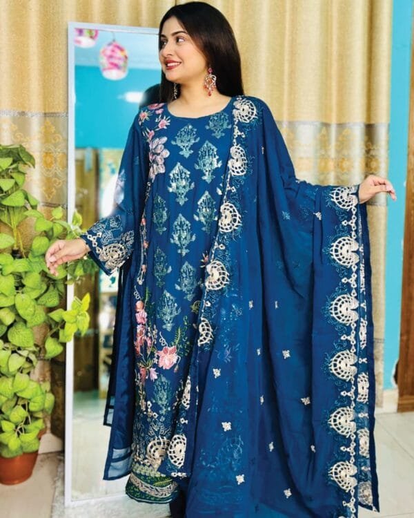 Indian Georgette Party Dress Code PD101 - Image 3