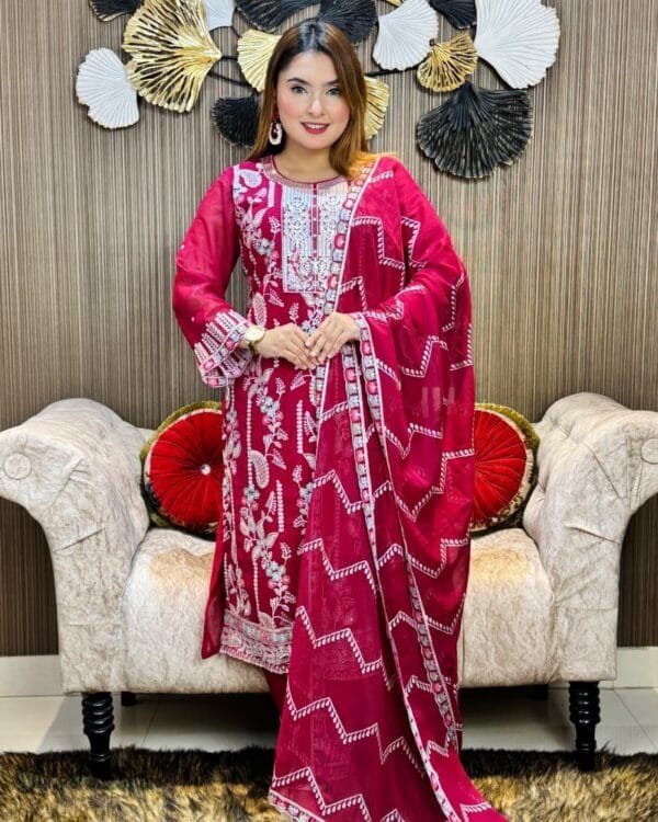 Luxury Chiffon Inspired By Pakistan Code LC112 - Image 3
