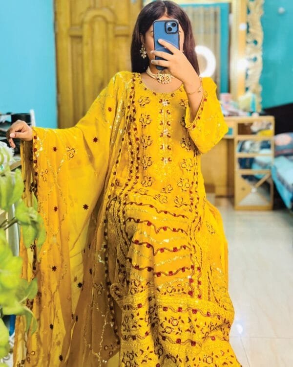 Indian Georgette Party Dress Code PD102 - Image 2