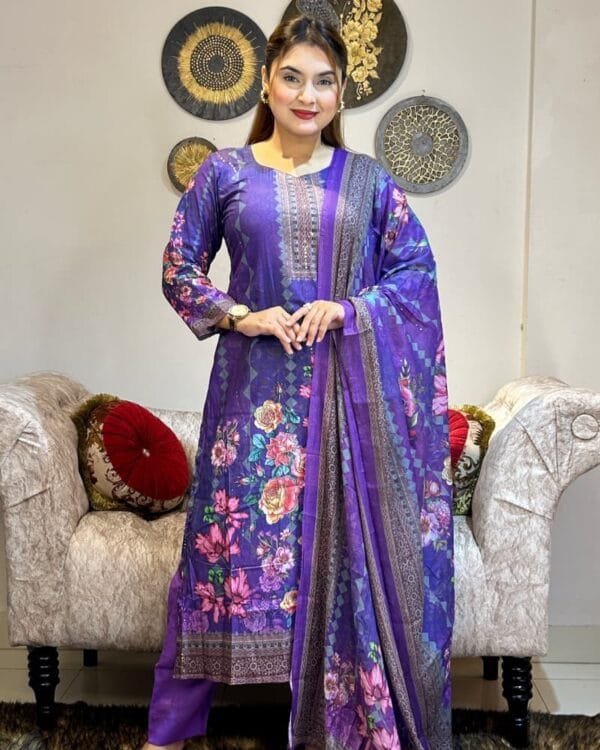 Lavender Sequence Cotton Code LS005 - Image 3