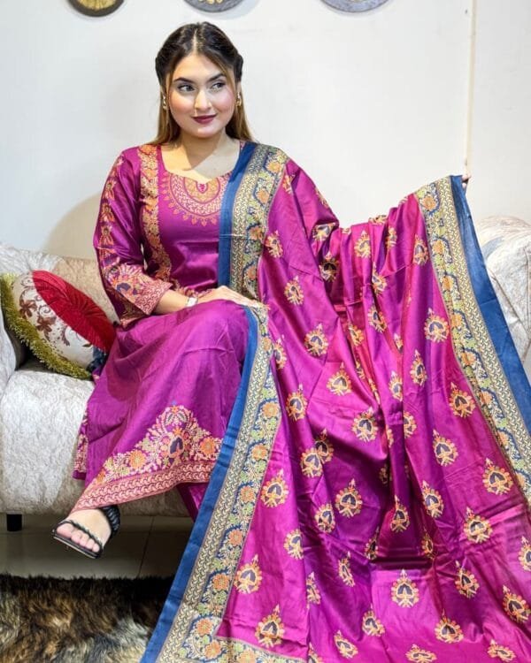 Sitahar Cotton Purple Code JK009 - Image 2