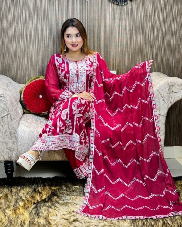 Luxury Chiffon Inspired By Pakistan Code LC112 - Image 2